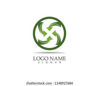 Arrows vector illustration icon logo design template