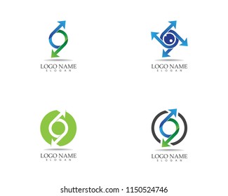 Arrows vector illustration icon Logo Template design