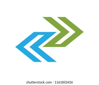 Arrows vector illustration icon Logo