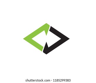 Arrows vector illustration icon Logo Template design