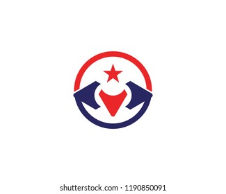 Arrows vector illustration icon Logo Template design