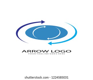 Arrows vector illustration icon Logo Template design