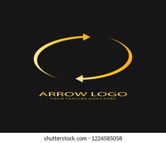 Arrows vector illustration icon Logo Template design