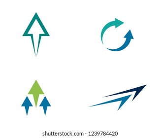 Arrows vector illustration icon Logo Template design
