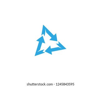 Arrows vector illustration icon logo template design
