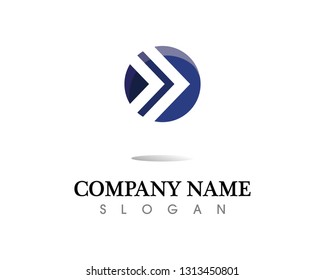 Arrows vector illustration icon Logo Template design