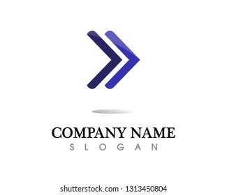 Arrows vector illustration icon Logo Template design