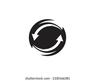 Arrows vector illustration icon Logo Template design