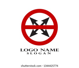 Arrows vector illustration icon Logo Template design