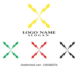 Arrows vector illustration icon Logo Template design