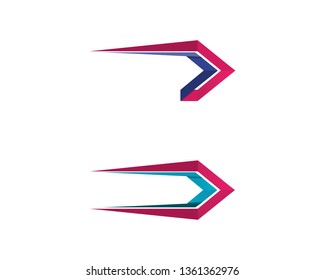 Arrows vector illustration icon Logo Template design
