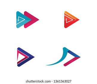 Arrows vector illustration icon Logo Template design

