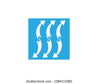 Arrows vector illustration icon logo template design