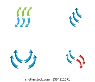 Arrows vector illustration icon logo template design