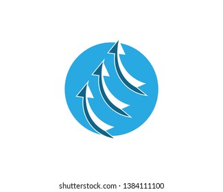 Arrows vector illustration icon logo template design