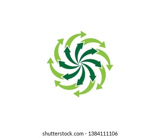 Arrows vector illustration icon logo template design