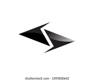 Arrows vector illustration icon Logo Template design
