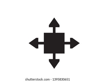 Arrows vector illustration icon Logo Template design
