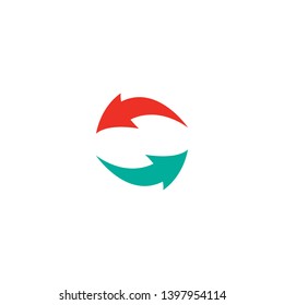 Arrows vector illustration icon Logo Template design