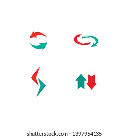 Arrows vector illustration icon Logo Template design
