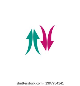 Arrows vector illustration icon Logo Template design