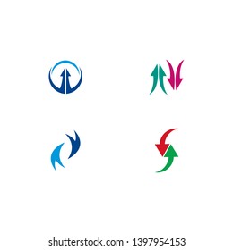 Arrows vector illustration icon Logo Template design