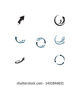 Arrows vector illustration icon Logo Template design

