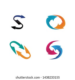 Arrows vector illustration icon Logo Template design