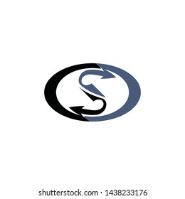 Arrows vector illustration icon Logo Template design