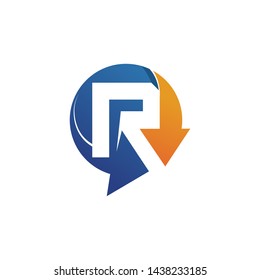 Arrows vector illustration icon Logo Template design