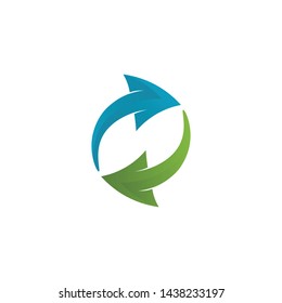 Arrows vector illustration icon Logo Template design