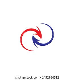 Arrows vector illustration icon Logo Template design
