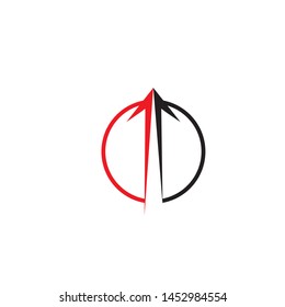 Arrows vector illustration icon Logo Template design