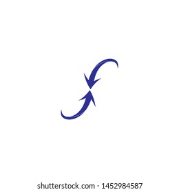Arrows vector illustration icon Logo Template design