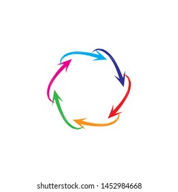 Arrows vector illustration icon Logo Template design