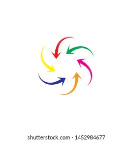 Arrows vector illustration icon Logo Template design