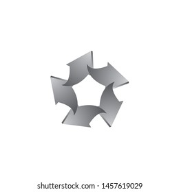 Arrows vector illustration icon logo template design