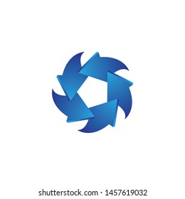 Arrows vector illustration icon logo template design