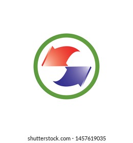 Arrows vector illustration icon logo template design