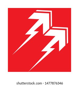 Arrows vector illustration icon Logo Template design