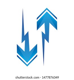 Arrows vector illustration icon Logo Template design
