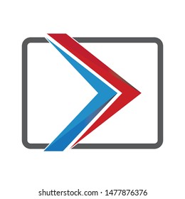 Arrows vector illustration icon Logo Template design