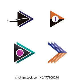Arrows vector illustration icon Logo Template design

