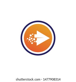 Arrows vector illustration icon Logo Template design
