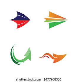 Arrows vector illustration icon Logo Template design
