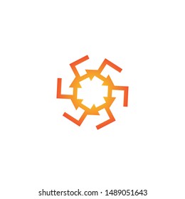 Arrows vector illustration icon logo template design