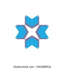 Arrows vector illustration icon logo template design