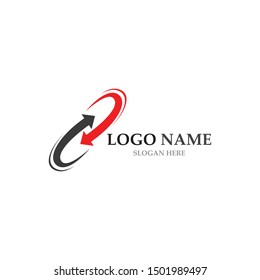 Arrows vector illustration icon Logo Template design
