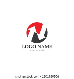 Arrows vector illustration icon Logo Template design
