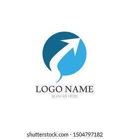 Arrows vector illustration icon Logo Template design
